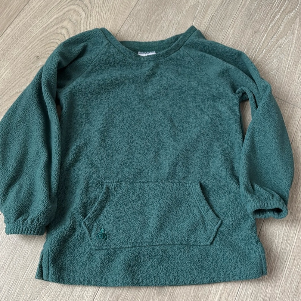 Baby Gap Sz 5T Green Fleece top